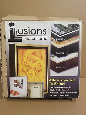 $28 • Buy Illusions Frames Floater Frame Fits Canvas .75  & 1.5  Thick Black