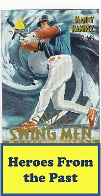 1995 Pinnacle Museum Collection #287 Manny Ramirez Swing Men 054-N • $2.98