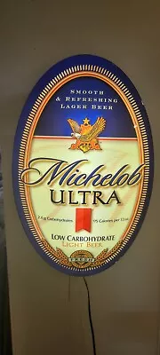 Michelob Ultra  Lighted Globe Beer Sign    LARGE  36  X 24  2003 • $95