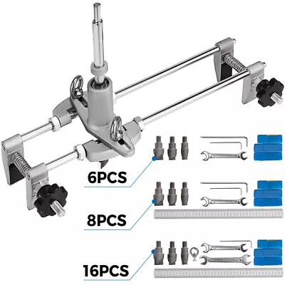 $52.49 • Buy Mortice Lock Fitting Jig Kit Carbide Tip Wood Cutter Door Lock Mortiser Kit