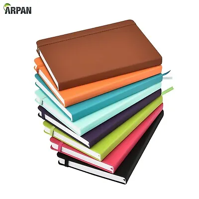 Arpan Classic A5 Hardback Cover & Ribbon Marker With Elastic Closure Notebook • £7.04