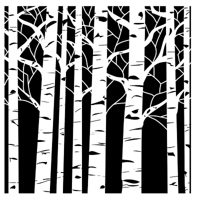 Crafter's Workshop Template 12 X12 -Aspen Trees TCW-252 • £16.10