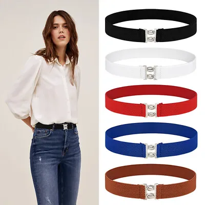 1x Women Elasticated Belt Wide Classic Ladies Vintage Retro 1950's Waist Cincher • £5.99