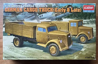 Academy German Cargo Trucks Early & Late Variants 1/72  Model Kit 13404 • £10