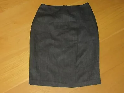 Ladies Marks And Spencer Woman Charcoal Grey Pencil Skirt Size 10 • £3.99