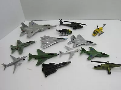 Lot Of 13 Planes And Helicopters USAF Metal Plastic Some Marked Ertl • $24.99