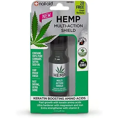 Nail Aid HEMP MULTI-ACTION SHIELD Nail Growth Strength Nails Grow Stronger. • $20.85