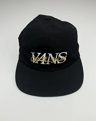 Vans Off The Wall Baseball Cap/hat Black ONE SIZE FITS ALL • £15.99