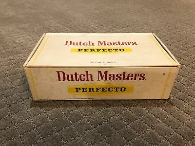 DUTCH MASTERS Perfecto CIGAR BOX 50 Fine - 9  X 5  X 2 3/4  VINTAGE • $8