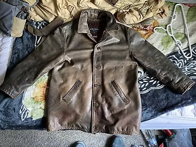 Wilsons Leather Coat Jacket Distressed Brown XL Dean Winchester Supernatural • $505