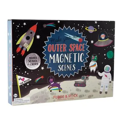 Floss & Rock Magnetic Outer Space Play Scenes Space Craft Play Set • £19.49