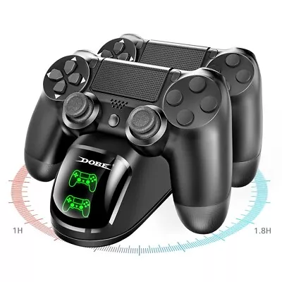 $20.89 • Buy DOBE LED 2 Dual Controller Fast Charger Dock Station Stand For PS4/PS4 Slim/Pro
