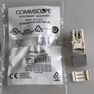 QTY:25 FOR Commscope Six Types Of Network Information Module RJ45CAT6 MGS400-262 • $37.36