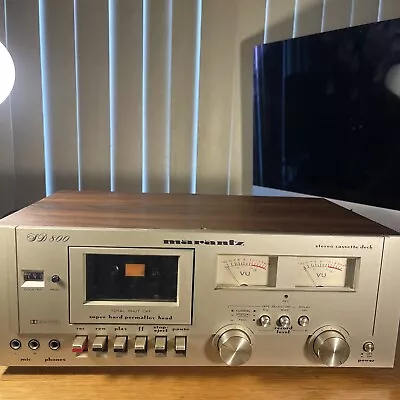 VINTAGE MARANTZ SD800 STEREO CASSETTE DECK  For Parts Or Repair Powers On • $135