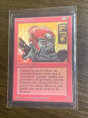 MTG  Alpha  Ironclaw Orcs  Magic The Gathering  Red  Common   LP • $19.99