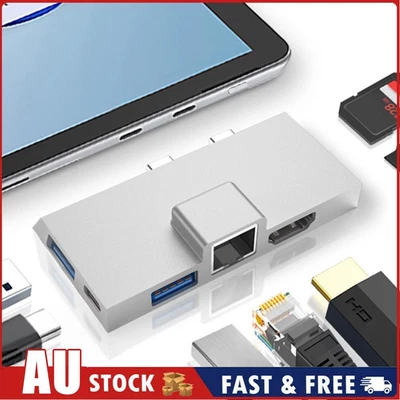 $35.39 • Buy Hub Multi Splitter Adapter 7-in-1 USB Hub Expander For Surface Pro 8 9 X