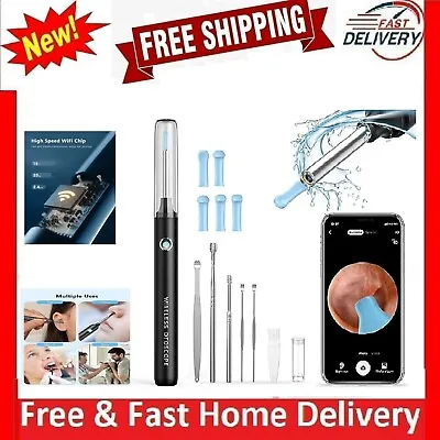 Ear Wax Removal Kit Camera 5.0MP Smart Bud Cleaner Black IPhone Ipad & Android • £17.99