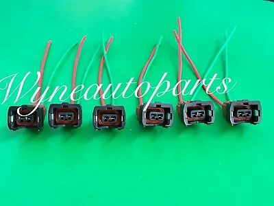 6x Fuel Injector Connector Pigtail Harness For Nissan 300ZX Z32 90-94TT 90-93NA • $27.29