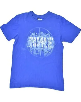 NIKE Mens Graphic T-Shirt Top Medium Blue Cotton VT64 • $9.23