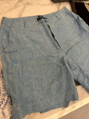 $12.95 • Buy Island Company Mens Blue Linen Shorts Size 32 Excellent WOW