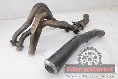 08-11 Ninja Zx14 Full Exhaust System Header Pipes Mid Muffler Mid Y Slip On • $316.66