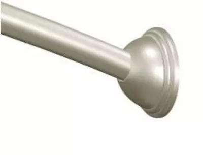 Moen CSR 2166BN - 72  Curved Shower Rod With Pivoting Flanges In Brushed Nickel • $29.99