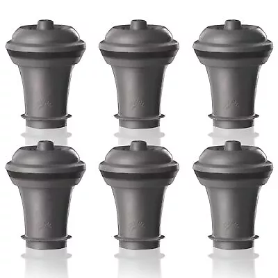 Vacu Vin Wine Saver Vacuum Stoppers - Set Of 6 - Gray - For Wine Bottles - Ke... • $30.58