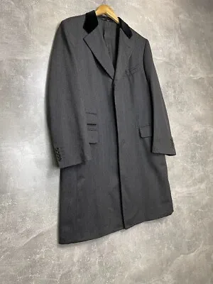 Canali Classic Wool Gray Coat Size 54 Made In Italy • £137