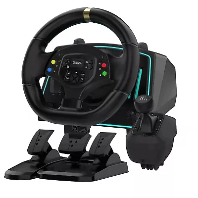 Racing Wheel Gaming Steering Wheels 1080° Driving Sim Car Simulator With Pedals • $149.99
