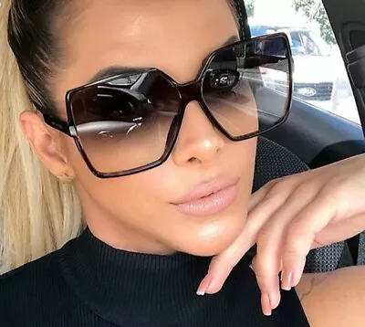 OVERSIZED Sunglasses YOUR SAINT Women Lady Flat Top Big Huge Sunnies Gafas SHADZ • $13.99