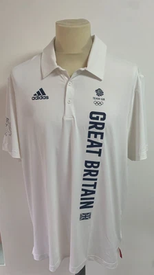 £7.99 • Buy Team GB Adidas White Polo Shirt Great Britain Tokyo Olympics Size XL