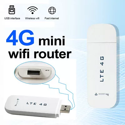 4GLTE WIFI Wireless Router USB Dongle Mobile Broadband 4G Modem SIM Card Hotspot • $29.52