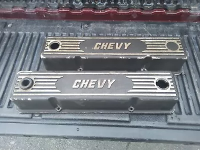 Chevy Sbc Vintage  Tall Alum Valve Covers. Rare. • $175