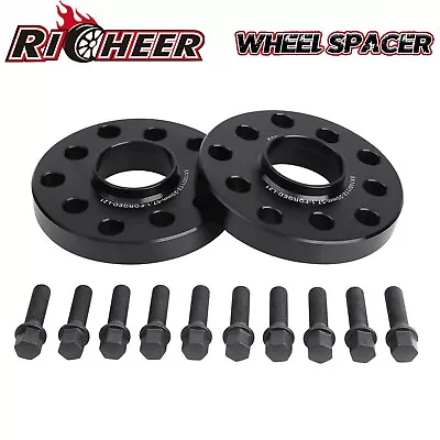 2x 15MM  5x100 5x112 Wheel Spacers Hubcentric 57.1 Mm For VW Golf CC Audi A4 A6 • $32.99