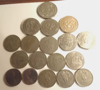 Mexico Coins Pescos 1 5 20 50 100 Collection 17 Pieces • $110