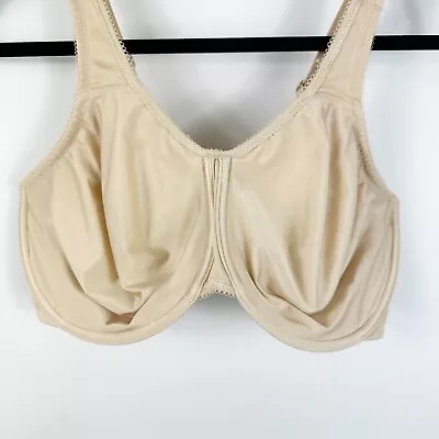 Wacoal Basic Beauty Full Coverage Underwire Bra Nude Beige Unlined Size 38G • $19.95