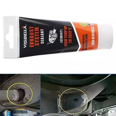 Car Exhaust Pipe Repair Glue Cement Filler High Temperature Silicone New Q7 • £5.83