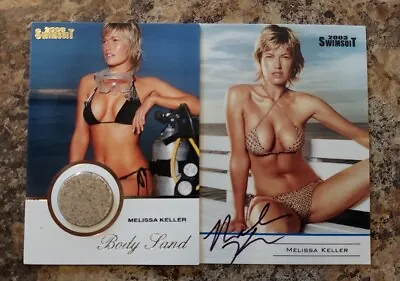 2003 Sports Illustrated Melissa Keller Memorabilia Sand & Autograph Cards MINT! • $85