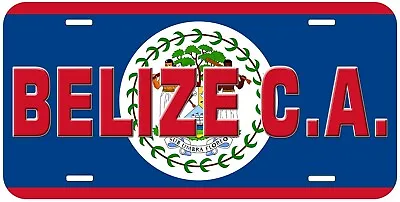 Belize Flag With Country Name Novelty Car Tag License Plate • $17.85