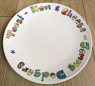 Hand Painted Personalised Side Plate. Your Message Up To 25 Letters Customised • £9