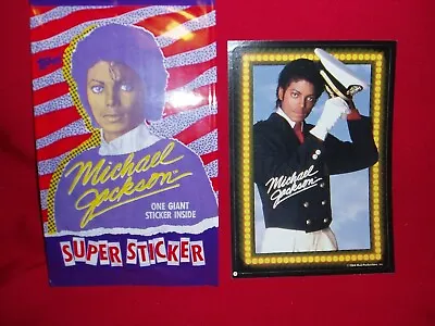 Michael Jackson Topps 1984 Super Sticker Card # 7 New/Sealed • $4.75