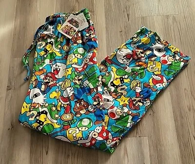 Official Nintendo Super Mario  Comfy Pajama Lounge Pants! Sz Medium • $29.88