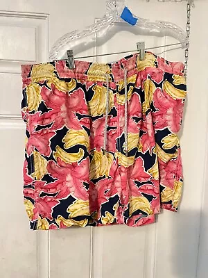 VILEBREQUIN MEN'S BANANA  Fuschia  SWIM TRUNKS SHORT SIZE  4XL • $9.99