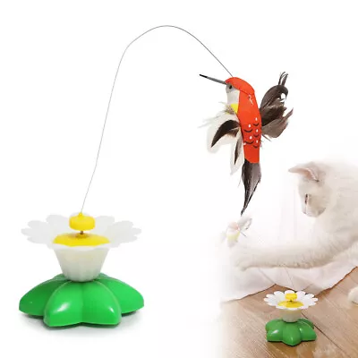 Electric Bird Teaser Kitten Cat Toy Auto 360° Rotate Interactive Training Toys • $10.89