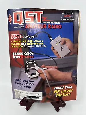 QST Magazine Devoted Entirely To Amateur Radio ARRL August 2000 Vertex Box-150 + • $3.34