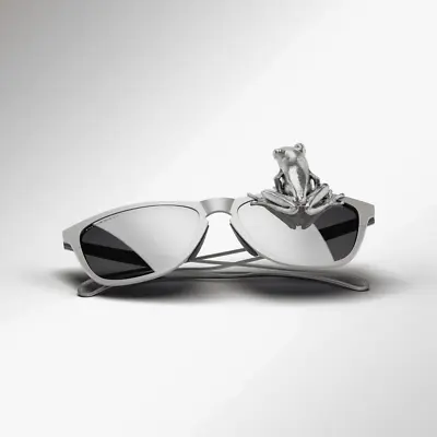 Oakley Frogskins TI Raw Titanium 1/500 Sold Out X-Metal Polarized OO6044-01 56mm • $648.70