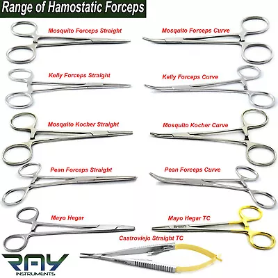 Hemostatic Artery Clamps Forceps Dental Suture Surgical Holding Locking Pliers • $6.49