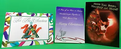 Vintage 1990s PEAVEY CHRISTMAS CARDS Exclusive Guitar Dealer Used Lot Of 3 RARE! • $19.93