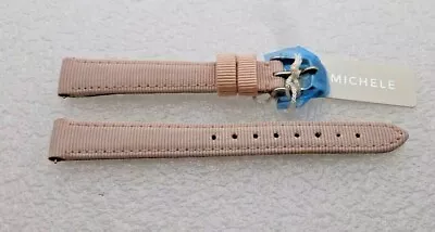 Genuine Michele 12mm Ligth Pink Grosgrain  Watch Band Strap NEW • $14.77