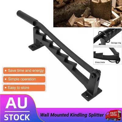 1×Portable Wall Mounted Wood Kindling Splitter High Carbon Steel Manual Fire AU • $60.98